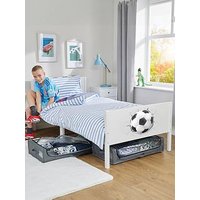Liberty House Kids White Single Bed - Football