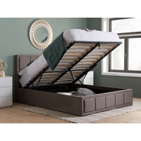 Birlea Hannover Fabric Ottoman Bed King Size Grey Ottoman Bed