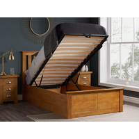 Birlea Phoenix Ottoman Oak Single Oak Ottoman Bed
