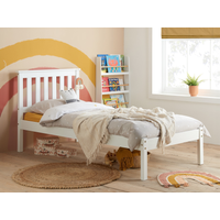 Birlea Denver Low Foot End White Single White Wooden Bed