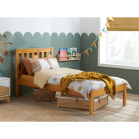 Birlea Denver Low Foot End Antique Pine Single Pine Wooden Bed