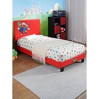 X Rocker Nintendo Super Mario Single Bed Frame - Red