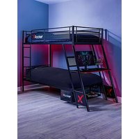 X Rocker Armada Dual Bunk Bed With Gaming Desk And Mattress Options (Buy &Amp; Save!) - Bed Frame Only
