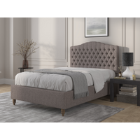 British Bed Company Alice Double Venice Grey Fabric Bed