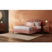 Silentnight Oriana Upholstered Bed Frame, Double, Silver