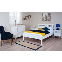 Silentnight Hayes White Wooden Bed Frame, King Size