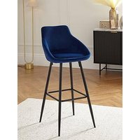 Very Home Dahlia Bar Stool - Navy/Black - Fsc&Reg; Certified