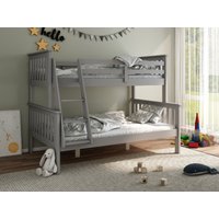 Bedmaster Carra Triple Sleeper Small Double Wood Grey   Bunk Bed