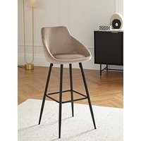 Very Home Dahlia Bar Stool - Mink/Black - Fsc&Reg; Certified
