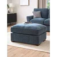 Very Home Lucerne Large Fabric Footstool - Made To Order In The Uk