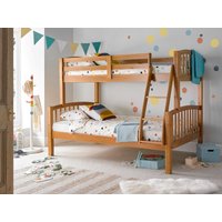 Bedmaster Mya Triple Sleeper Small Double Pine Bunk Bed