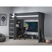 Julian Bowen Nebula Gaming Bed Single Anthracite High Sleeper