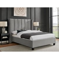Limelight Polaris King Size Silver Fabric Bed