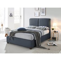 Time Living Oakland King Size Dark Grey Fabric Bed