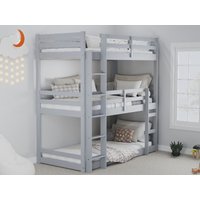 Birlea Tressa Triple Bunk Single Grey Bunk Bed