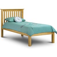 Julian Bowen Barcelona Low Foot End Single Waxed Pine Wooden Bed