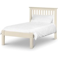 Julian Bowen Barcelona Low Foot End Single Stone White Wooden Bed