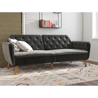 Dorel Tallulah Grey Velvet Sofa Bed