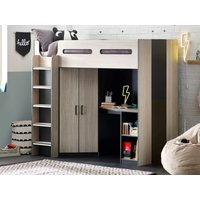 Julian Bowen Hercules High Sleeper Oak Bunk Bed