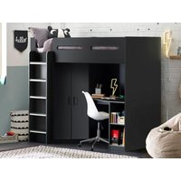 Julian Bowen Hercules High Sleeper Anthracite Bunk Bed
