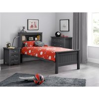 Julian Bowen Maine Bookcase Bed Single Anthracite Wooden Bed
