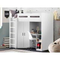 Julian Bowen Hercules High Sleeper White Bunk Bed