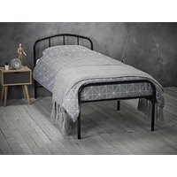 LPD Furniture Milton Single Black Metal Bed