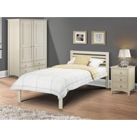 Julian Bowen Slocum Single Stone White Wooden Bed