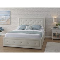 GFW Hollywood White Ottoman King Size Ottoman Bed
