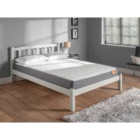 Snuggle Beds Amberley Double Light Grey Wood Wooden Bed