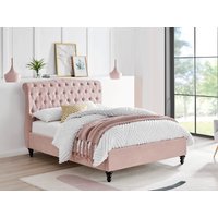 Limelight Rosa King Size Pink Fabric Bed
