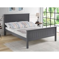 Limelight Taurus King Size Dark Grey Wooden Bed