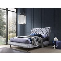 Time Living Venice King Size Grey Fabric Bed