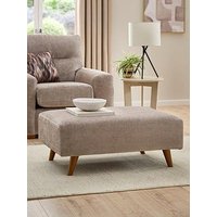Very Home Melrose Fabric Footstool - Made In The Uk