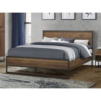 Birlea Houston Double Walnut Wooden Bed
