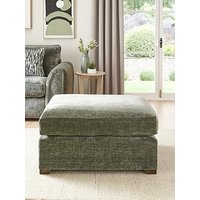 Very Home Layla Large Fabric Footstool - Made To Order In The Uk