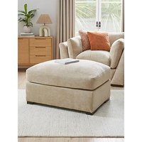 Very Home Lexington Large Fabric Footstool - Made To Order In The Uk