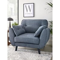 Very Home Paulo Fabric Armchair - Midnight - Fsc&Reg; Certified