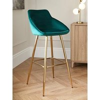 Very Home Dahlia Bar Stool - Green