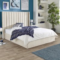 Helix Maxi Winged Velvet Ottoman Storage Bed