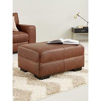 Very Home Hampshire Italian Leather Footstool - Fsc&Reg; Certified