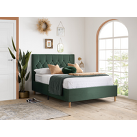 Birlea Loxley King Size Green Fabric Bed
