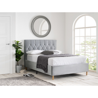 Birlea Loxley King Size Elm Grey Fabric Bed