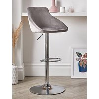 Very Home Dahlia Fabric Gas Lift Bar Stool - Grey - Fsc&Reg; Certified
