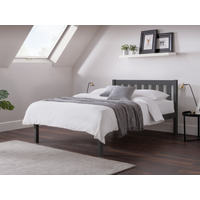Julian Bowen Luna Bed Double Anthracite Wooden Bed