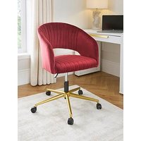 Very Home Solar Fabric Office Chair - Burgundy/Gold - Fsc&Reg; Certified