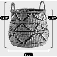 Zac Round Woven Seagrass Basket