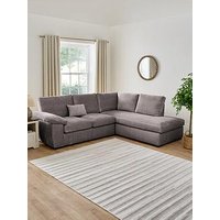 Very Home Salerno Fabric Right Hand Corner Chaise Sofa - Grey - Fsc&Reg; Certified