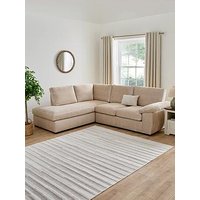 Very Home Salerno Standard Back Fabric Left Hand Corner Chaise Sofa In Natural - Fsc&Reg; Certified