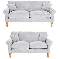 Very Home William 3 Seater + 2 Seater Fabric Sofa Set (Buy &Amp; Save!) - Made In The Uk